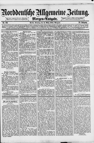 Norddeutsche allgemeine Zeitung on Mar 11, 1884