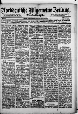 Norddeutsche allgemeine Zeitung on Mar 15, 1884