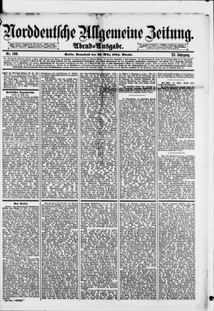 Norddeutsche allgemeine Zeitung vom 22.03.1884