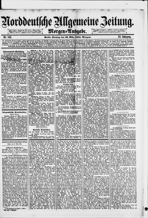 Norddeutsche allgemeine Zeitung vom 25.03.1884