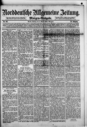 Norddeutsche allgemeine Zeitung vom 04.04.1884