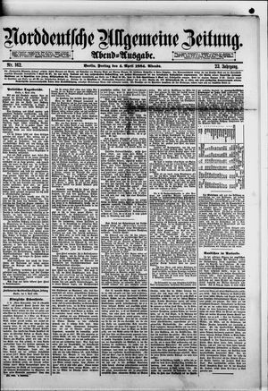 Norddeutsche allgemeine Zeitung vom 04.04.1884