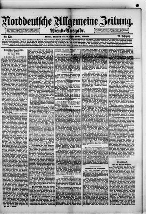 Norddeutsche allgemeine Zeitung vom 09.04.1884