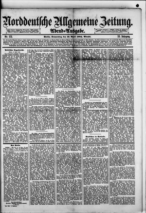 Norddeutsche allgemeine Zeitung on Apr 10, 1884