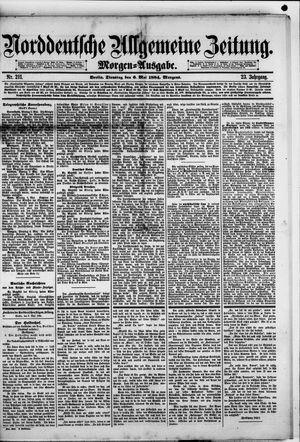 Norddeutsche allgemeine Zeitung on May 6, 1884