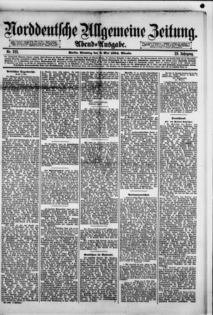 Norddeutsche allgemeine Zeitung vom 06.05.1884