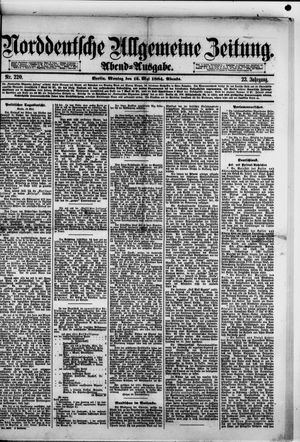 Norddeutsche allgemeine Zeitung vom 12.05.1884