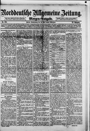 Norddeutsche allgemeine Zeitung vom 15.05.1884