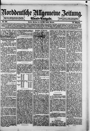 Norddeutsche allgemeine Zeitung vom 16.05.1884