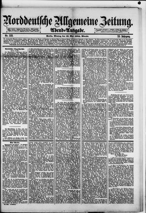 Norddeutsche allgemeine Zeitung on May 19, 1884