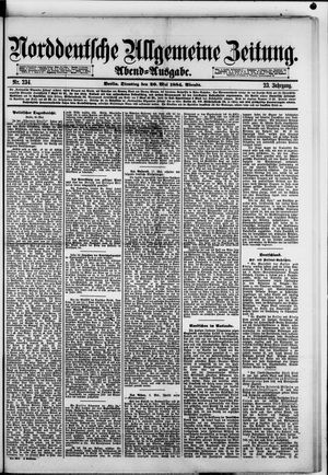 Norddeutsche allgemeine Zeitung on May 20, 1884