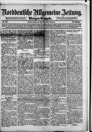 Norddeutsche allgemeine Zeitung on May 30, 1884