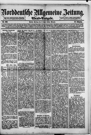 Norddeutsche allgemeine Zeitung vom 06.06.1884