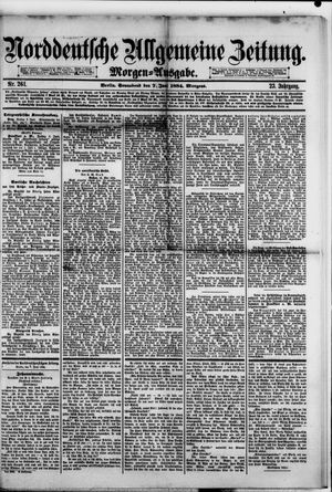 Norddeutsche allgemeine Zeitung vom 07.06.1884