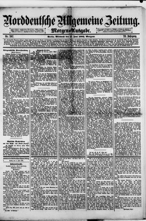 Norddeutsche allgemeine Zeitung vom 11.06.1884
