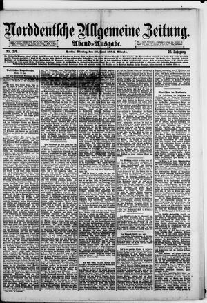 Norddeutsche allgemeine Zeitung on Jun 16, 1884