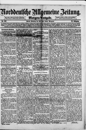 Norddeutsche allgemeine Zeitung vom 22.06.1884