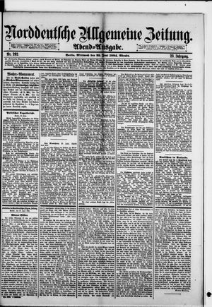 Norddeutsche allgemeine Zeitung vom 25.06.1884