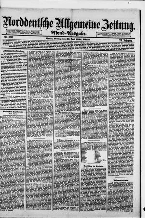 Norddeutsche allgemeine Zeitung vom 30.06.1884
