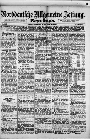 Norddeutsche allgemeine Zeitung vom 08.07.1884