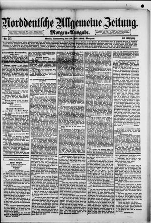 Norddeutsche allgemeine Zeitung vom 10.07.1884