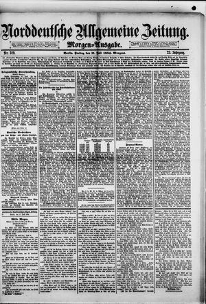 Norddeutsche allgemeine Zeitung on Jul 11, 1884