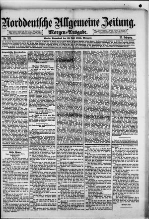 Norddeutsche allgemeine Zeitung vom 12.07.1884