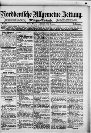 Norddeutsche allgemeine Zeitung on Jul 15, 1884