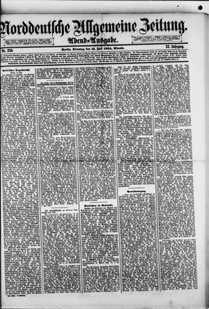 Norddeutsche allgemeine Zeitung on Jul 15, 1884