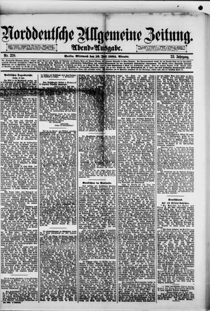 Norddeutsche allgemeine Zeitung on Jul 16, 1884