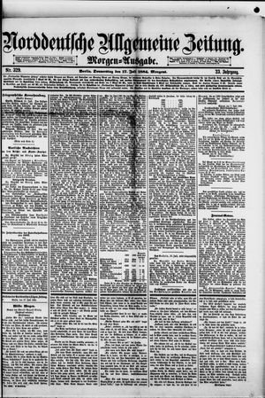 Norddeutsche allgemeine Zeitung vom 17.07.1884