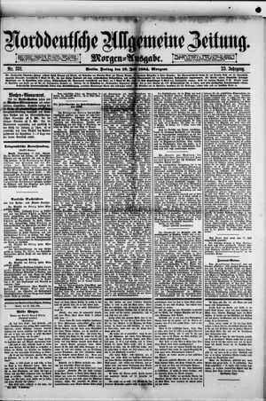 Norddeutsche allgemeine Zeitung on Jul 18, 1884