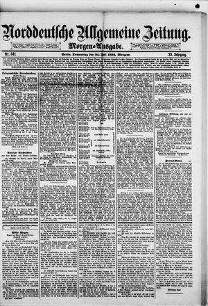 Norddeutsche allgemeine Zeitung on Jul 24, 1884