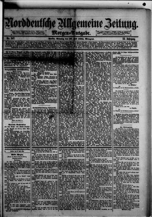 Norddeutsche allgemeine Zeitung vom 27.07.1884