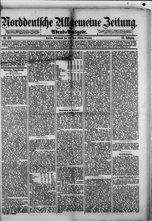 Norddeutsche allgemeine Zeitung vom 30.07.1884