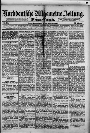 Norddeutsche allgemeine Zeitung vom 31.07.1884