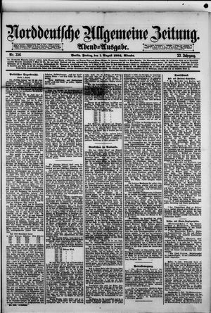 Norddeutsche allgemeine Zeitung vom 01.08.1884