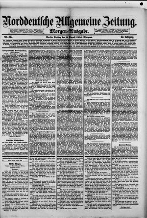 Norddeutsche allgemeine Zeitung vom 08.08.1884
