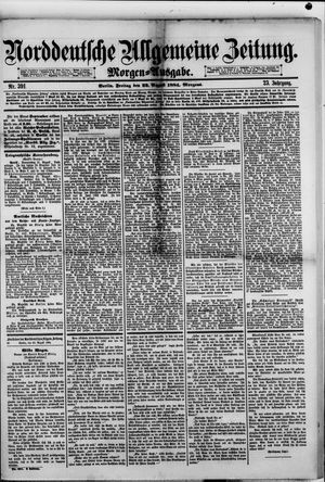 Norddeutsche allgemeine Zeitung on Aug 22, 1884
