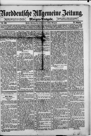 Norddeutsche allgemeine Zeitung on Sep 2, 1884