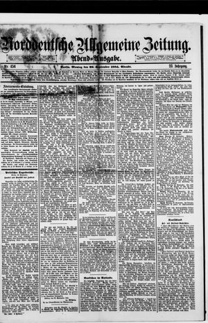 Norddeutsche allgemeine Zeitung vom 29.09.1884