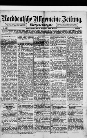 Norddeutsche allgemeine Zeitung vom 30.09.1884