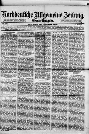 Norddeutsche allgemeine Zeitung vom 07.10.1884