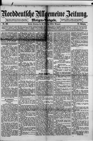 Norddeutsche allgemeine Zeitung vom 21.10.1884