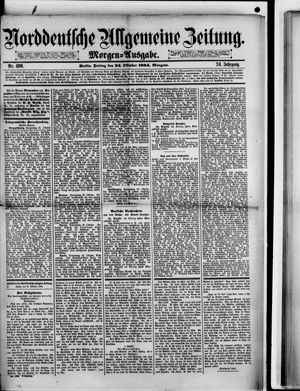 Norddeutsche allgemeine Zeitung vom 24.10.1884
