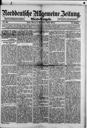 Norddeutsche allgemeine Zeitung vom 27.10.1884