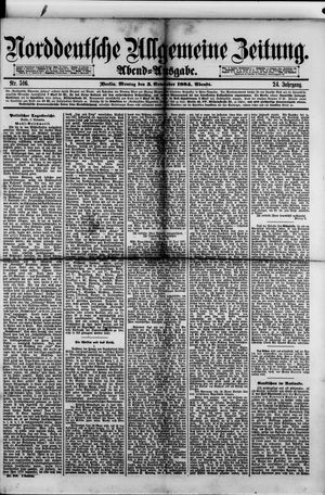 Norddeutsche allgemeine Zeitung vom 03.11.1884
