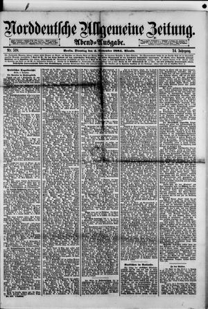 Norddeutsche allgemeine Zeitung vom 04.11.1884