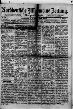 Norddeutsche allgemeine Zeitung on Nov 16, 1884