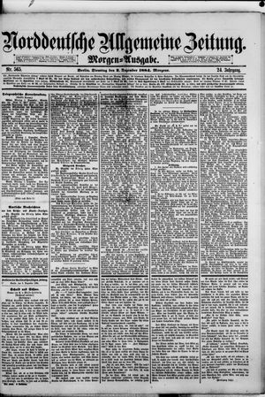 Norddeutsche allgemeine Zeitung vom 02.12.1884